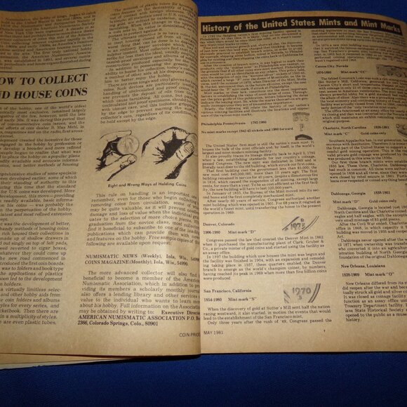 Coins Prices - Vintage Magazine for Coin Collectors - May 1981 - No 78 - Picture 4 of 7